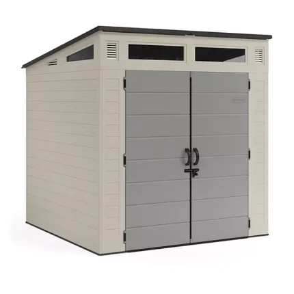 Suncast 7 ft. x 7 ft. Modernist Resin Outdoor Storage Shed